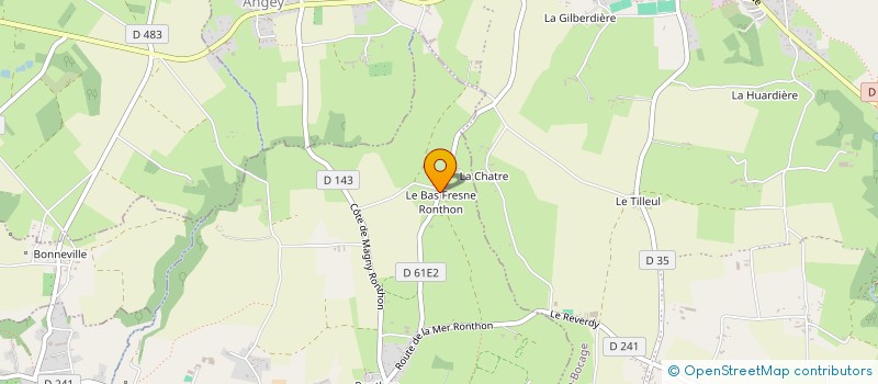 localisation de l'entreprise MONSIEUR MARIUS LESERVOISIER  DRAGEY-RONTHON