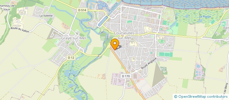 localisation de l'entreprise MONSIEUR MARIUS LHERMITTE  COURSEULLES-SUR-MER