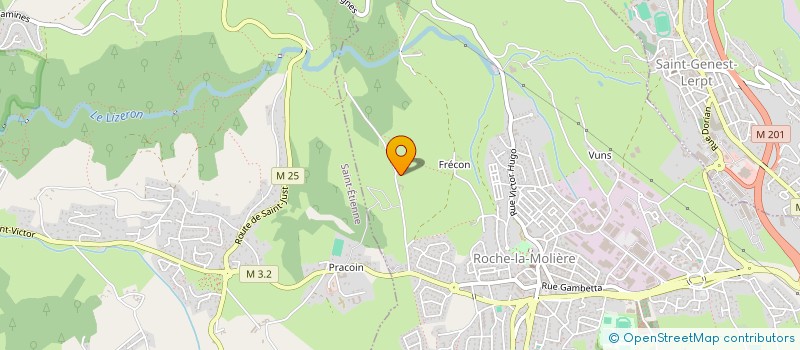 localisation de l'entreprise MONSIEUR MARIUS MAGAND  ROCHE-LA-MOLIERE