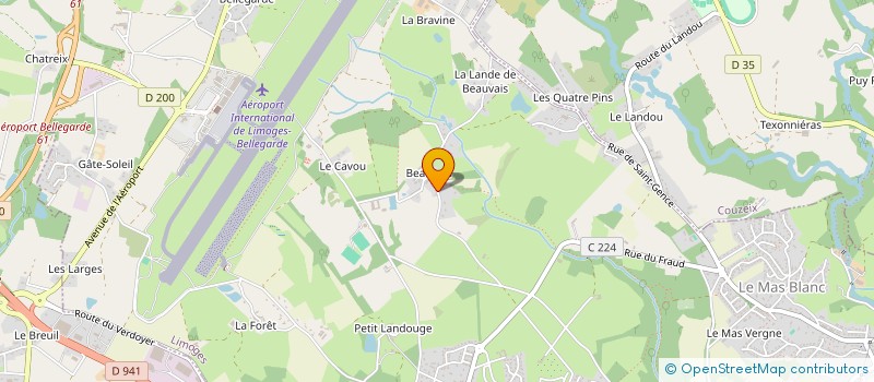 localisation de l'entreprise MONSIEUR MARIUS MEZEGUER  LIMOGES