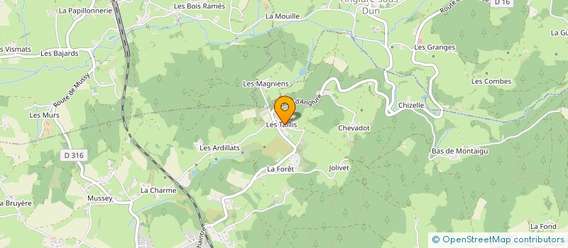 localisation de l'entreprise MONSIEUR MARIUS MICHAUD  CHAUFFAILLES