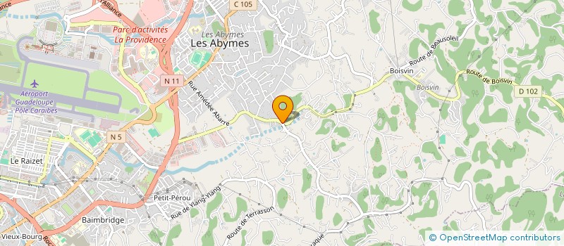 localisation de l'entreprise MONSIEUR MARIUS MINY à LES ABYMES