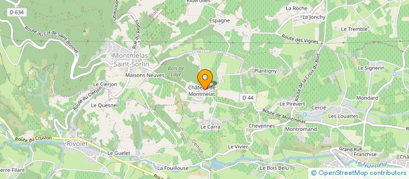 localisation de l'entreprise MONSIEUR MARIUS MOUILLEVOIS  MONTMELAS-SAINT-SORLIN