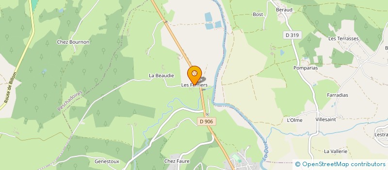 localisation de l'entreprise MONSIEUR MARIUS MOULIN  NERONDE-SUR-DORE