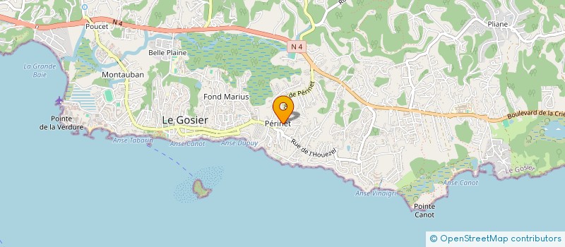 localisation de l'entreprise MONSIEUR MARIUS MURATET à LE GOSIER