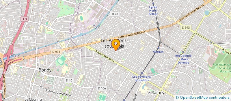 localisation de l'entreprise MONSIEUR MARIUS-NICOLAE POP  LES PAVILLONS-SOUS-BOIS