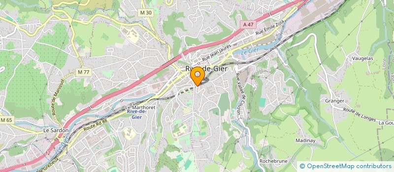 localisation de l'entreprise MONSIEUR MARIUS NKUSI  RIVE-DE-GIER