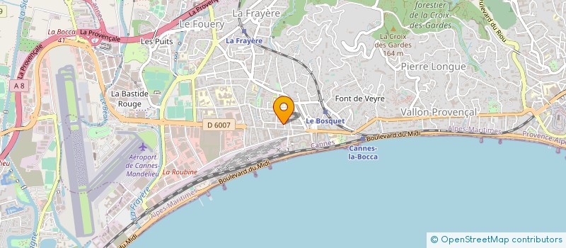localisation de l'entreprise MONSIEUR MARIUS PEROTTO  CANNES