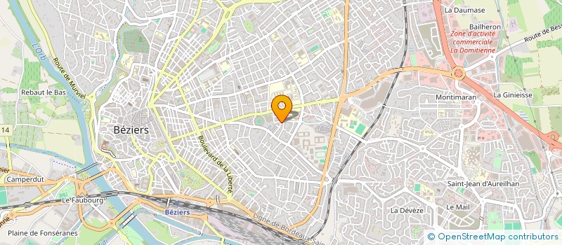 localisation de l'entreprise MONSIEUR MARIUS POMAREDE  BEZIERS