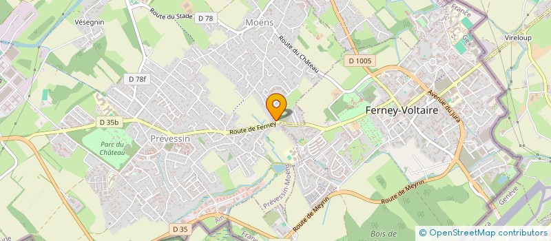 localisation de l'entreprise MONSIEUR MARIUS RAPHOZ à PREVESSIN-MOENS