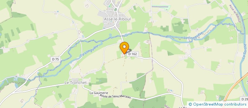 localisation de l'entreprise MONSIEUR MARIUS RATEAU  LE TRONCHET