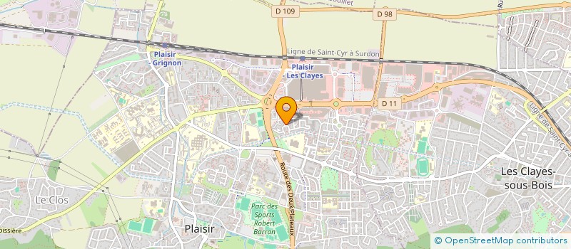 localisation de l'entreprise MONSIEUR MARIUS SERBAN  PLAISIR