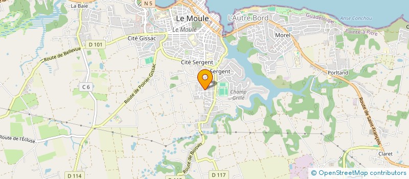 localisation de l'entreprise MONSIEUR MARIUS SEYMOUR à LE MOULE