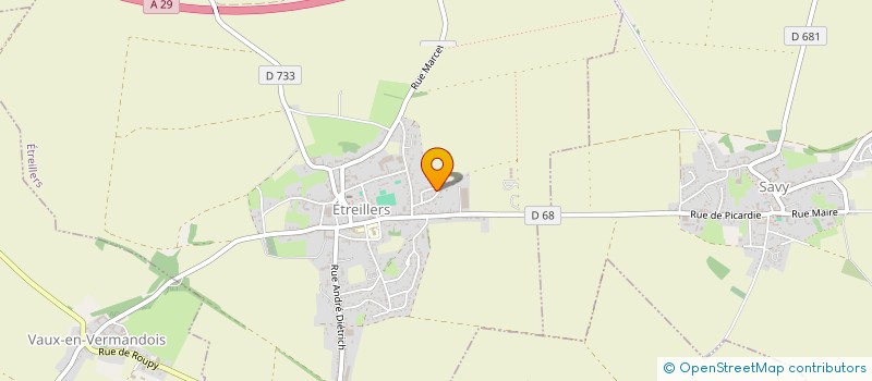 localisation de l'entreprise MONSIEUR MARIUS SODE  ETREILLERS