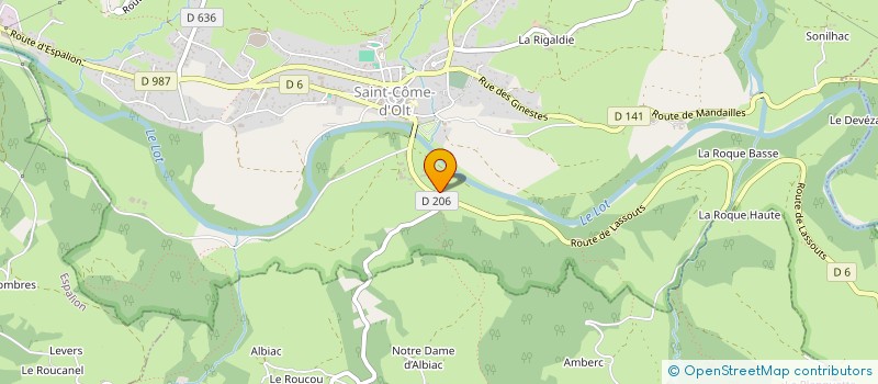 localisation de l'entreprise MONSIEUR MARIUS SOULIES  SAINT-COME-D'OLT