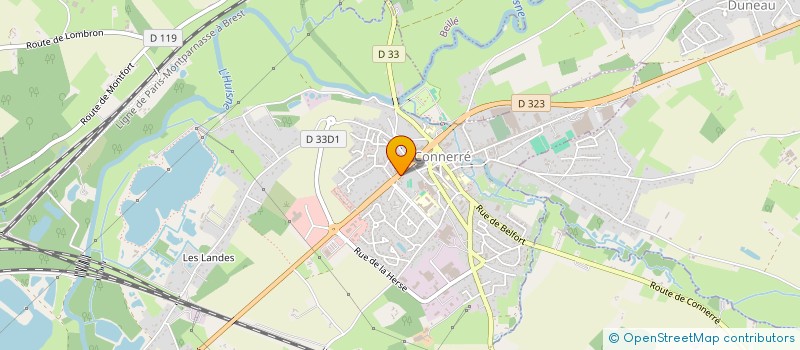 localisation de l'entreprise MONSIEUR MARIUS THOMELIN  TUFFE-VAL-DE-LA-CHERONNE