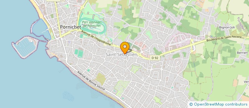 localisation de l'entreprise MONSIEUR MARIUS YVARD  PORNICHET