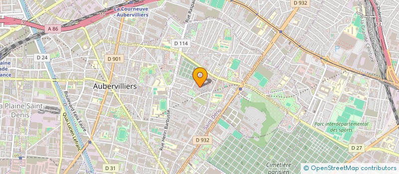 localisation de l'entreprise MONSIEUR MARIUSZ GRYGIELEWICZ à AUBERVILLIERS