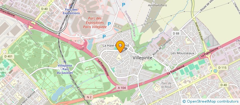localisation de l'entreprise MONSIEUR MARK ALVES  VILLEPINTE