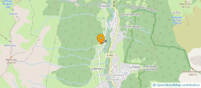 localisation de l'entreprise MONSIEUR MARK-ANDREW JOHNSTON  LES CONTAMINES-MONTJOIE