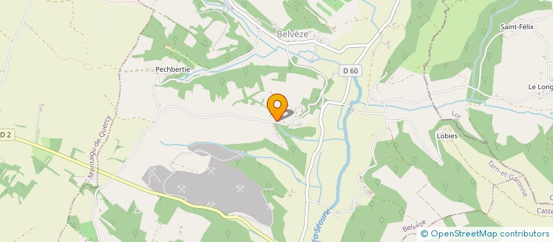 localisation de l'entreprise MONSIEUR MARK ANDREW WALSH  BELVEZE