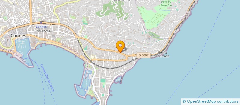 localisation de l'entreprise MONSIEUR MARK BLACKER  CANNES