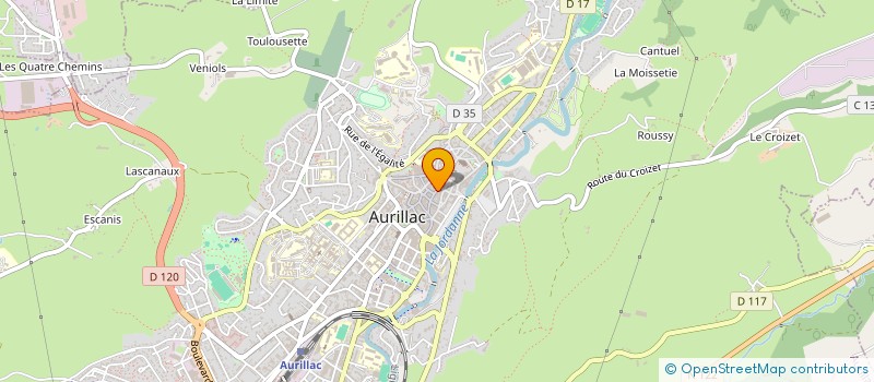 localisation de l'entreprise MONSIEUR MARK BRADLEY à AURILLAC