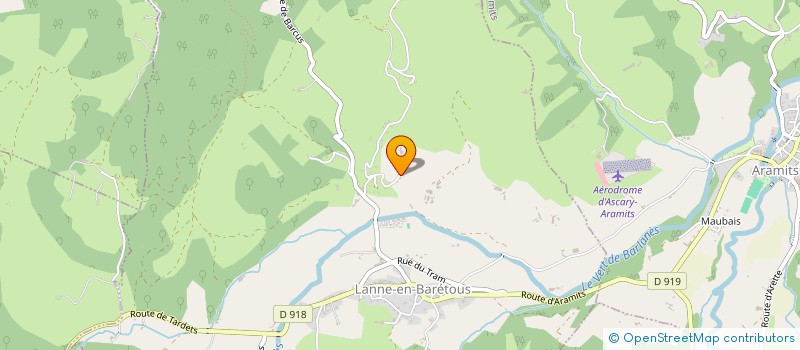 localisation de l'entreprise MONSIEUR MARK EMPSON  LANNE-EN-BARETOUS