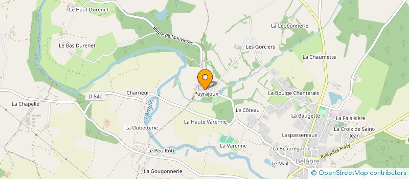 localisation de l'entreprise MONSIEUR MARK GAVAN à BELABRE