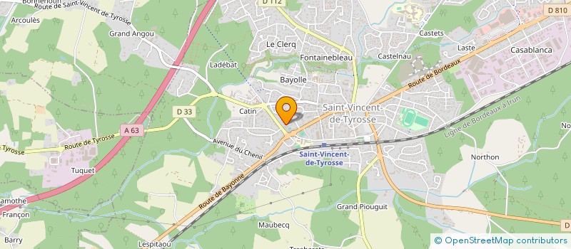 localisation de l'entreprise MONSIEUR MARK GODICH-COUVIDOU à SAINT-VINCENT-DE-TYROSSE