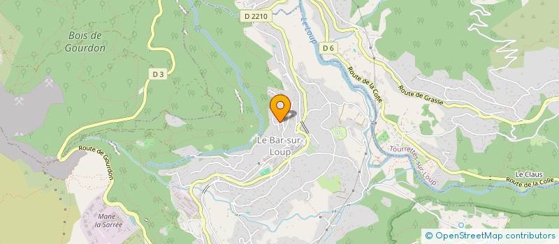 localisation de l'entreprise MONSIEUR MARK GRANT  LE BAR-SUR-LOUP