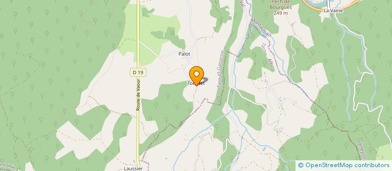 localisation de l'entreprise MONSIEUR MARK HAWKINS  SAINT-ANTONIN-NOBLE-VAL