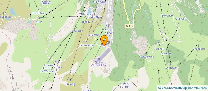 localisation de l'entreprise MONSIEUR MARK JAMES  COURCHEVEL