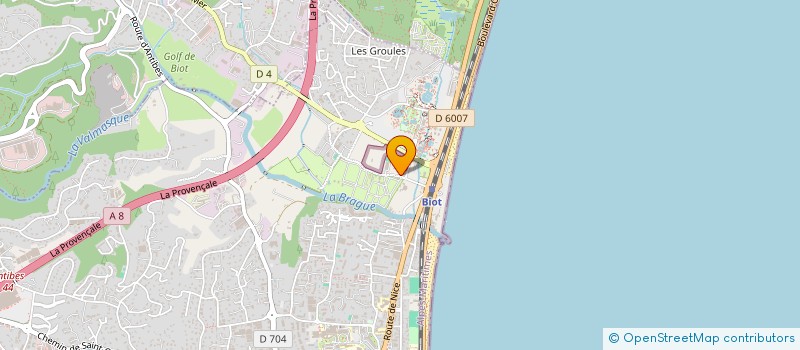 localisation de l'entreprise MONSIEUR MARK KILHAM  ANTIBES