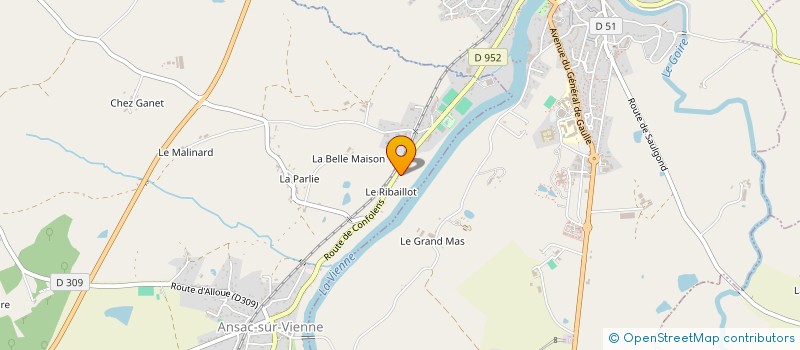 localisation de l'entreprise MONSIEUR MARK LUND-CONLON  ANSAC-SUR-VIENNE