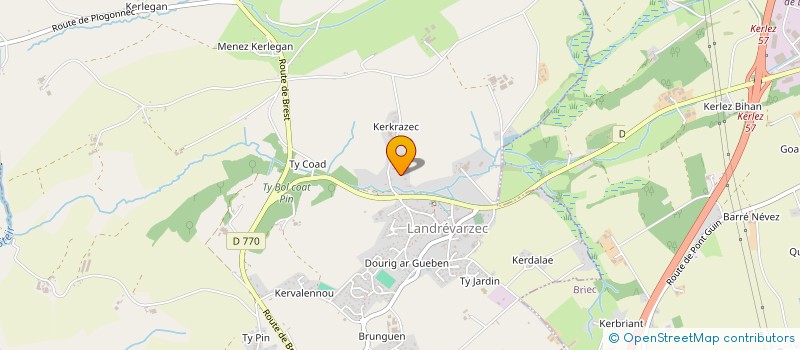 localisation de l'entreprise MONSIEUR MARK MILAN  LANDREVARZEC