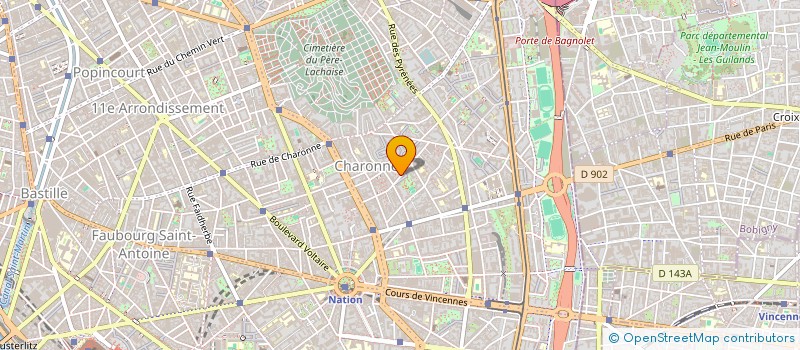 localisation de l'entreprise MONSIEUR MARK MINKA NGUE  PARIS