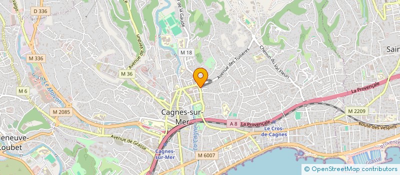 localisation de l'entreprise MONSIEUR MARK PENA  CAGNES-SUR-MER