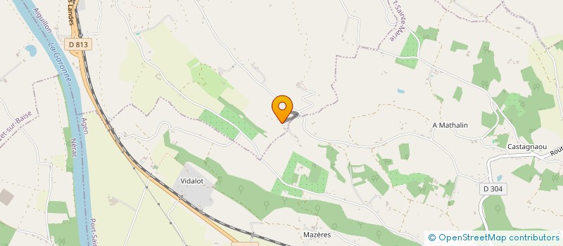 localisation de l'entreprise MONSIEUR MARK ROBERTSON  AIGUILLON