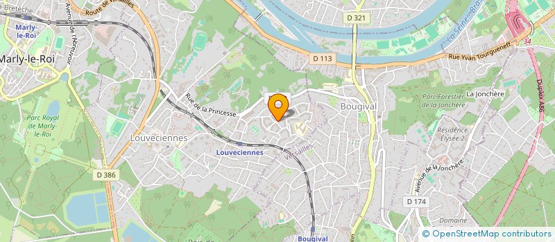 localisation de l'entreprise MONSIEUR MARK SALIBA  LOUVECIENNES