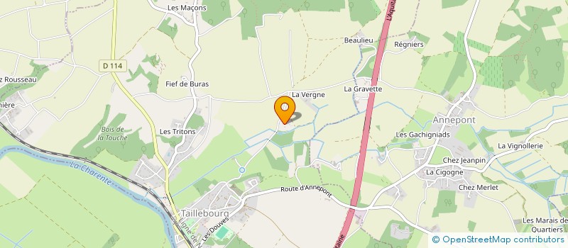 localisation de l'entreprise MONSIEUR MARK TYRRELL  TAILLEBOURG