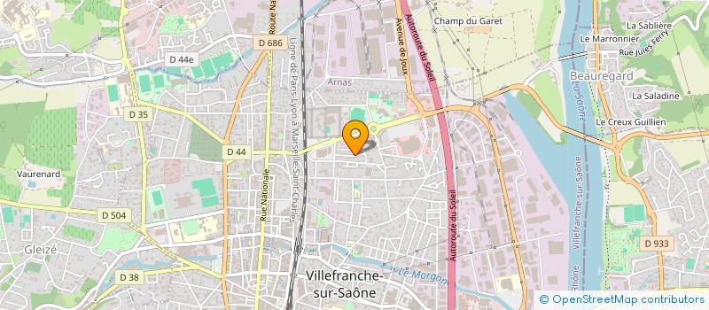 localisation de l'entreprise MONSIEUR MARKO EGERIC  VILLEFRANCHE-SUR-SAONE