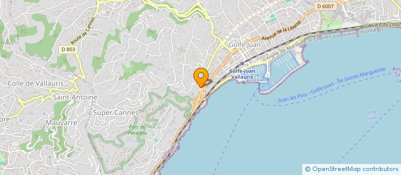 localisation de l'entreprise MONSIEUR MARKUS FORSTHUBER  VALLAURIS