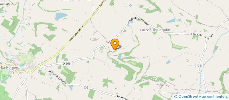localisation de l'entreprise MONSIEUR MARKUS MUELLER  LARROQUE-ENGALIN