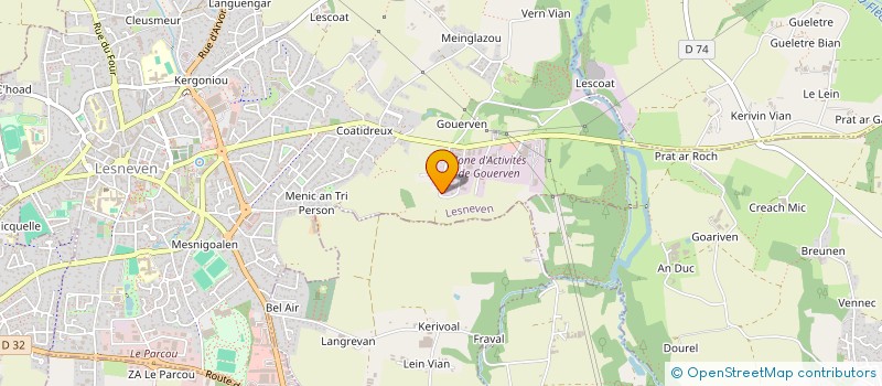 localisation de l'entreprise MONSIEUR MARLO PRESTOT  LESNEVEN