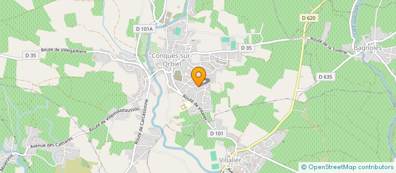 localisation de l'entreprise MONSIEUR MARLON BAUER  CONQUES-SUR-ORBIEL