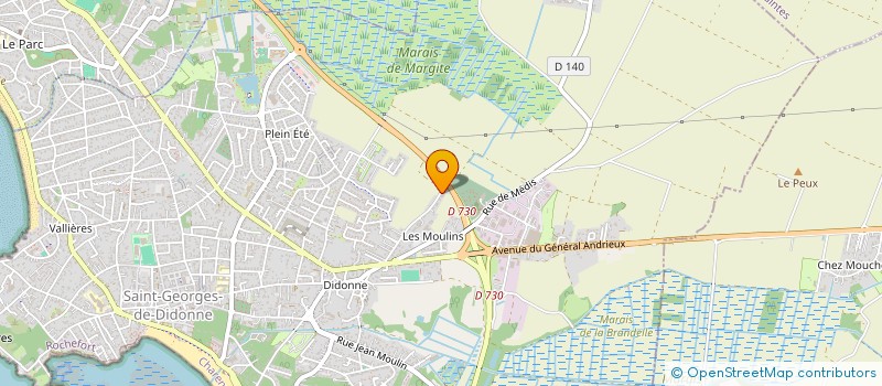 localisation de l'entreprise MONSIEUR MARLON BRUNET  SAINT-GEORGES-DE-DIDONNE