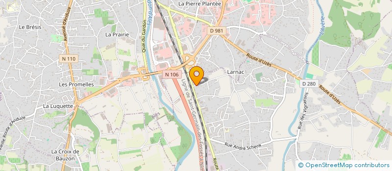 localisation de l'entreprise MONSIEUR MARLON DONADILLE  SAINT-HILAIRE-DE-BRETHMAS