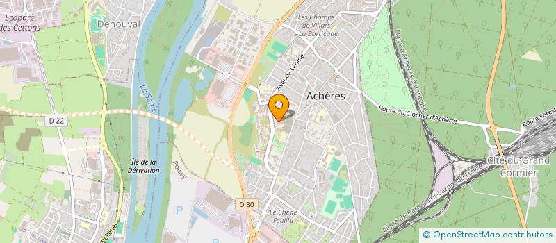 localisation de l'entreprise MONSIEUR MARLON JULES  ACHERES