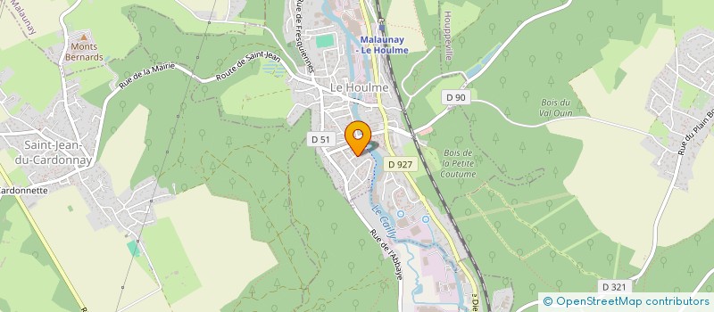 localisation de l'entreprise MONSIEUR MARLON PETIT  LE HOULME